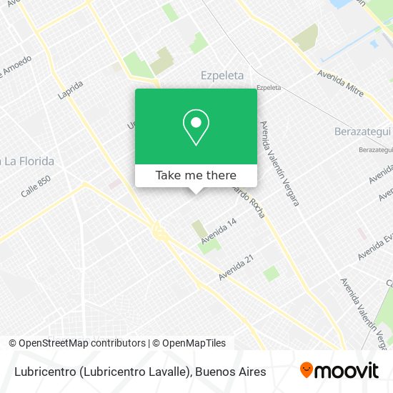 Mapa de Lubricentro (Lubricentro Lavalle)