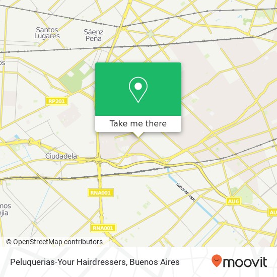 Peluquerias-Your Hairdressers map