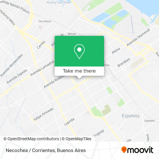 Necochea / Corrientes map
