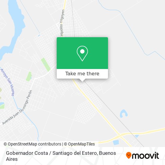Gobernador Costa / Santiago del Estero map