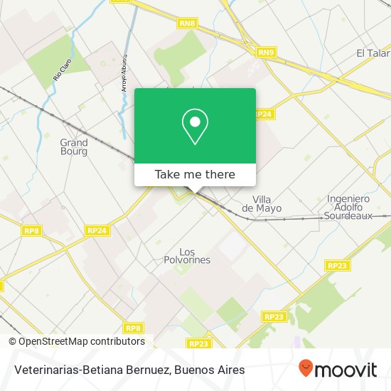 Veterinarias-Betiana Bernuez map