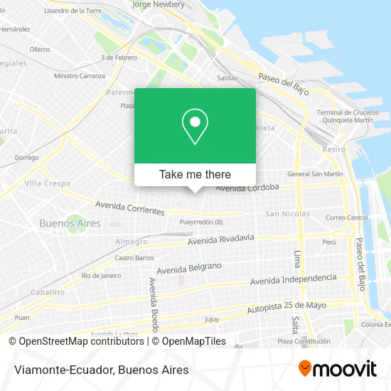 Mapa de Viamonte-Ecuador
