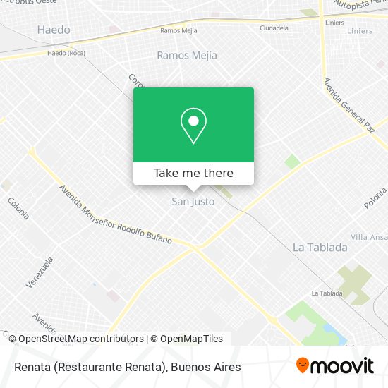Mapa de Renata (Restaurante Renata)