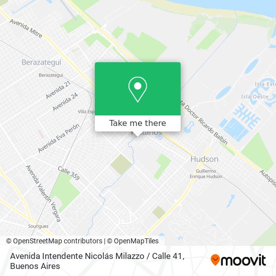 Mapa de Avenida Intendente Nicolás Milazzo / Calle 41