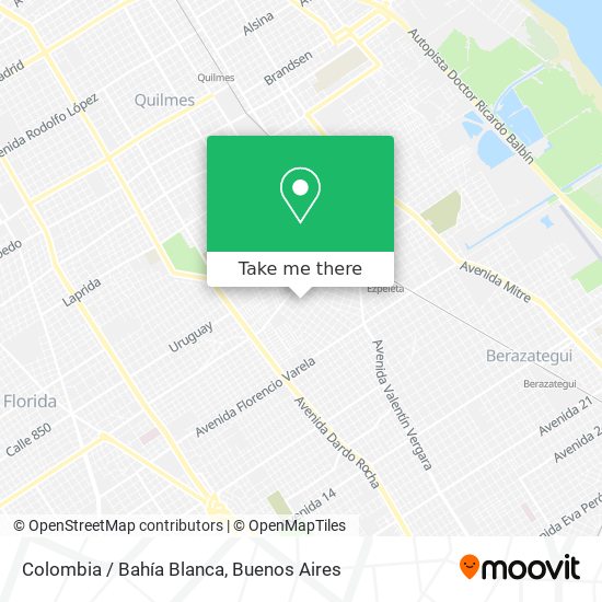Colombia / Bahía Blanca map