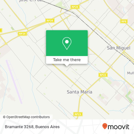 Bramante 3268 map