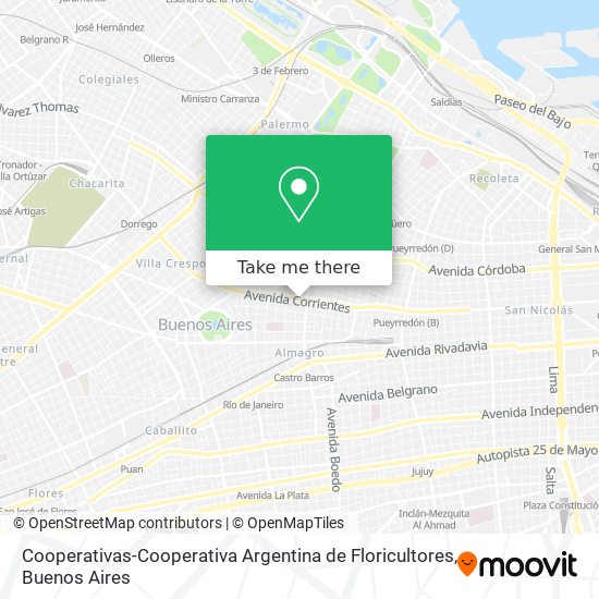 Mapa de Cooperativas-Cooperativa Argentina de Floricultores