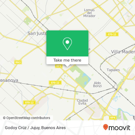 Godoy Crúz / Jujuy map