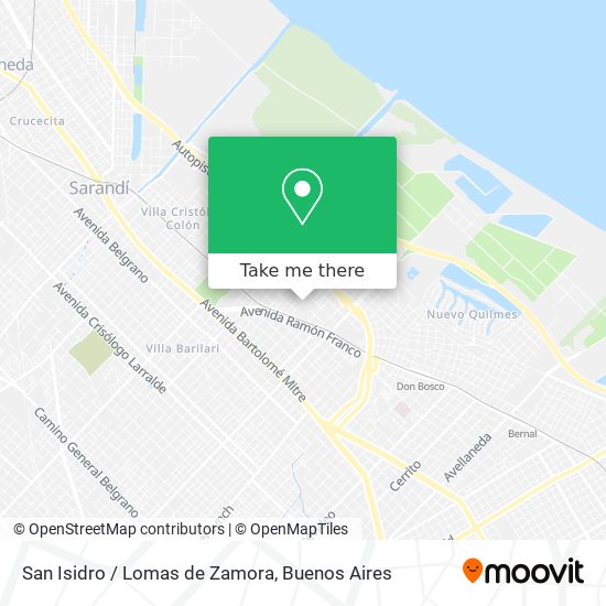 Mapa de San Isidro / Lomas de Zamora