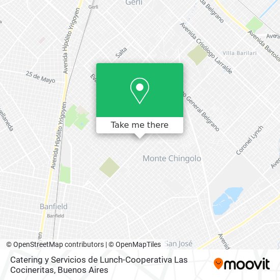 Catering y Servicios de Lunch-Cooperativa Las Cocineritas map