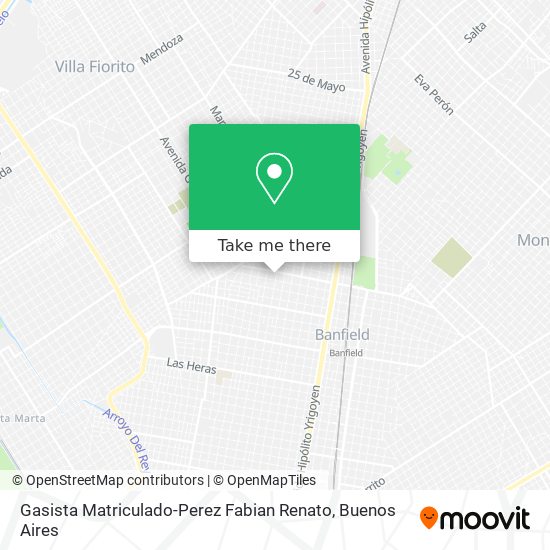 Gasista Matriculado-Perez Fabian Renato map