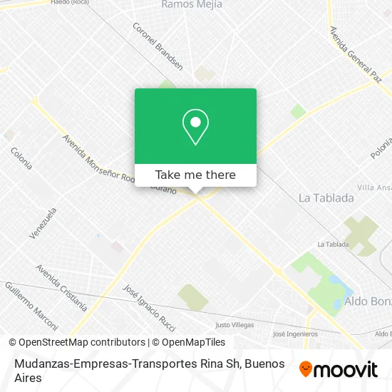 Mapa de Mudanzas-Empresas-Transportes Rina Sh
