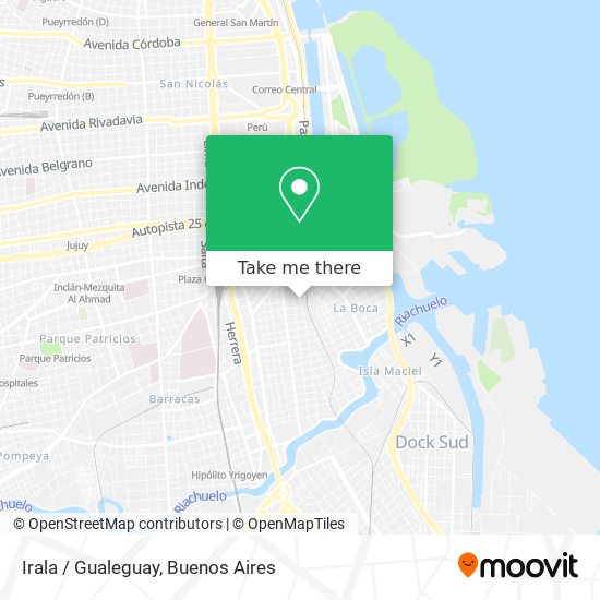 Irala / Gualeguay map