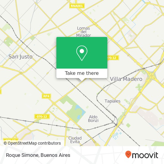 Mapa de Roque Simone
