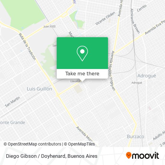 Mapa de Diego Gibson / Doyhenard