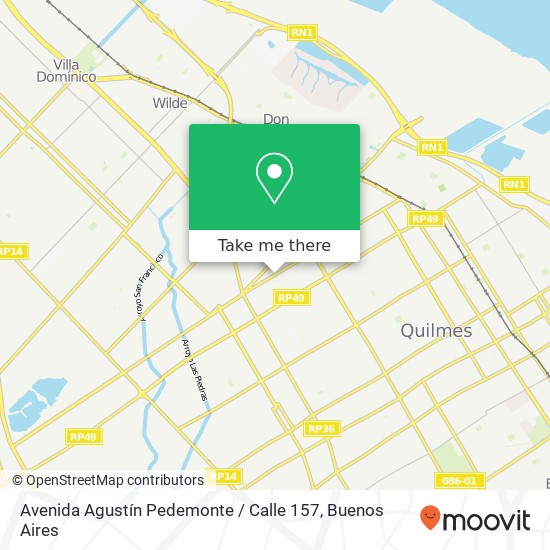 Avenida Agustín Pedemonte / Calle 157 map