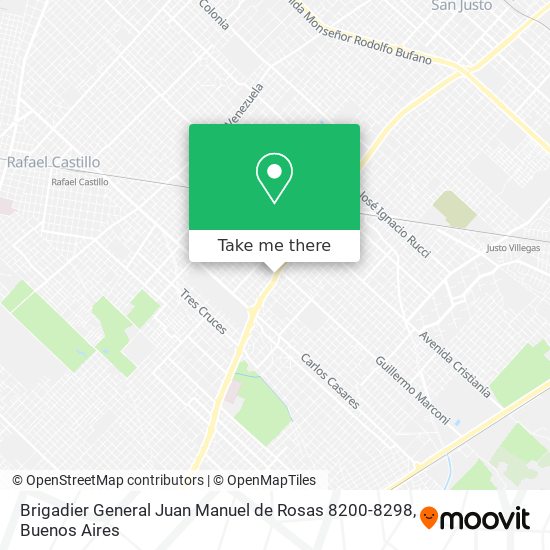 Brigadier General Juan Manuel de Rosas 8200-8298 map