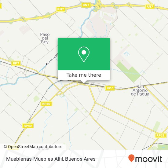 Mueblerias-Muebles Alfil map