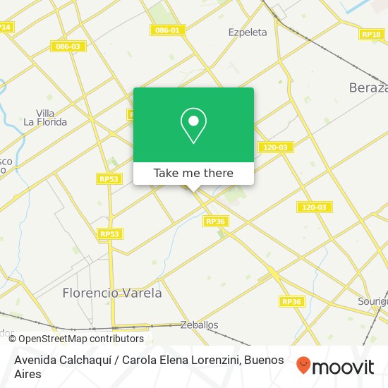 Avenida Calchaquí / Carola Elena Lorenzini map