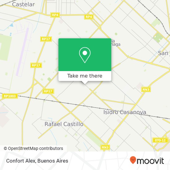 Confort Alex map