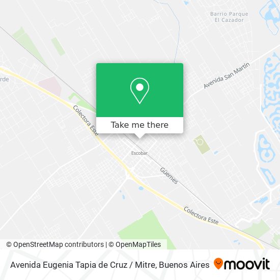 Mapa de Avenida Eugenia Tapia de Cruz / Mitre