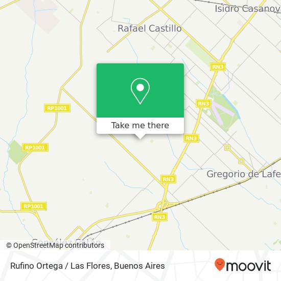 Mapa de Rufino Ortega / Las Flores