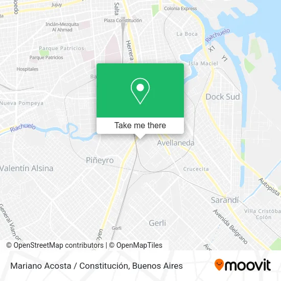 Mapa de Mariano Acosta / Constitución