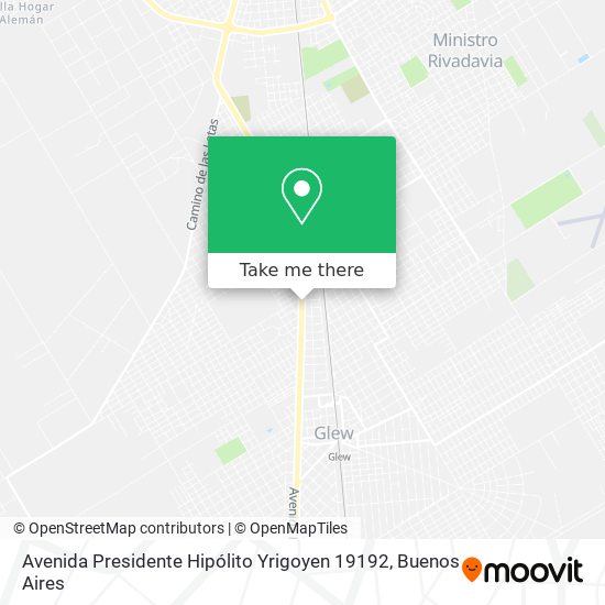 Avenida Presidente Hipólito Yrigoyen 19192 map