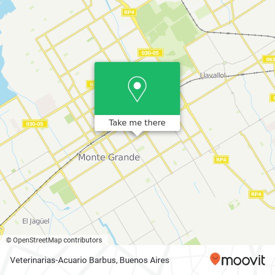 Veterinarias-Acuario Barbus map