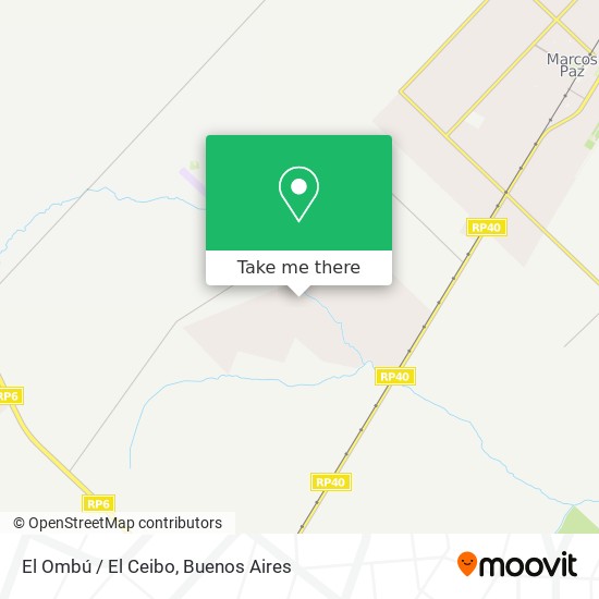 El Ombú / El Ceibo map