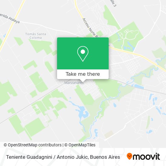 Teniente Guadagnini / Antonio Jukic map
