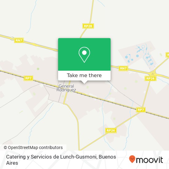 Catering y Servicios de Lunch-Gusmoni map