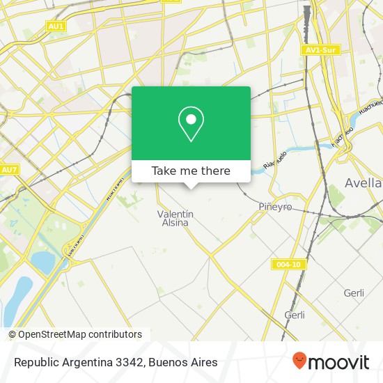 Republic Argentina 3342 map