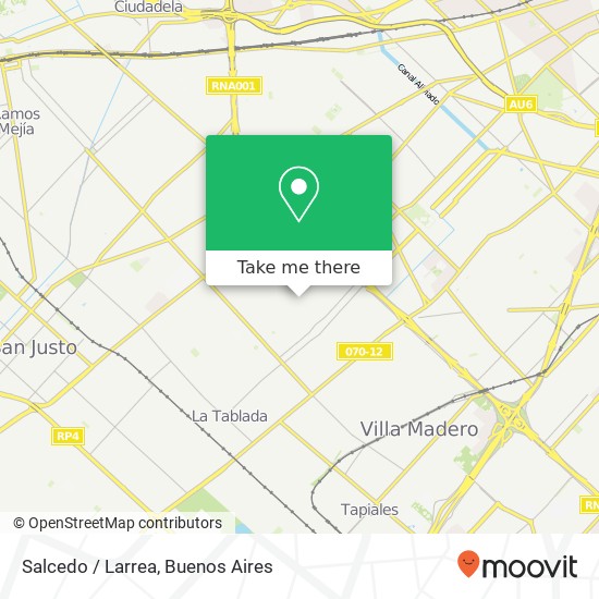 Salcedo / Larrea map