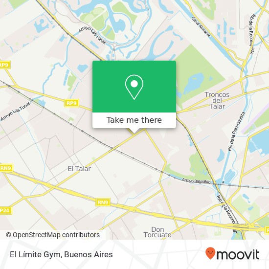 El Límite Gym map