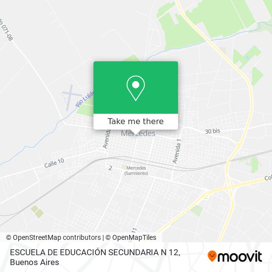 ESCUELA DE EDUCACIÓN SECUNDARIA N 12 map