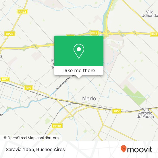 Saravia 1055 map