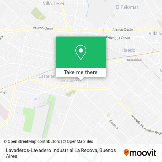 Lavaderos-Lavadero Industrial La Recova map