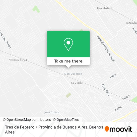 Tres de Febrero / Provincia de Buenos Aires map