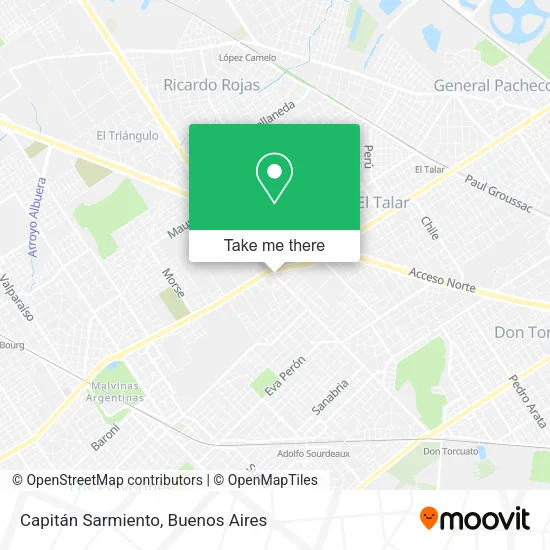 Mapa de Capitán Sarmiento