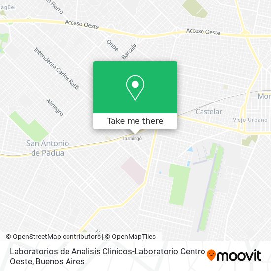 Laboratorios de Analisis Clinicos-Laboratorio Centro Oeste map