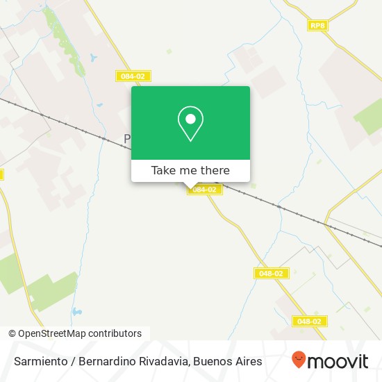 Sarmiento / Bernardino Rivadavia map