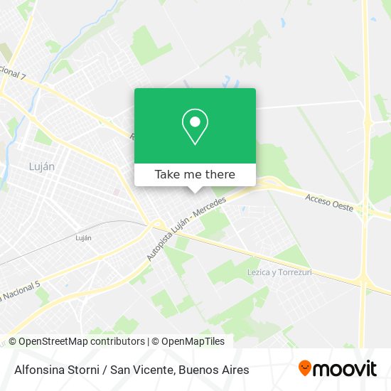 Alfonsina Storni / San Vicente map