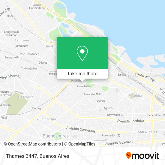 Mapa de Thames 3447