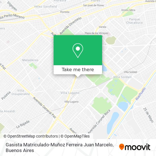 Mapa de Gasista Matriculado-Muñoz Ferreira Juan Marcelo