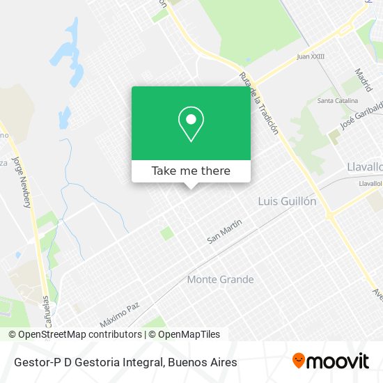 Mapa de Gestor-P D Gestoria Integral