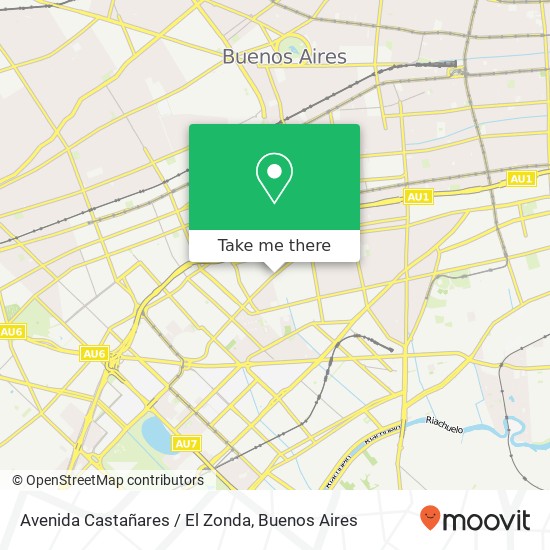 Avenida Castañares / El Zonda map