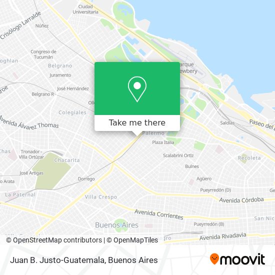 Mapa de Juan B. Justo-Guatemala