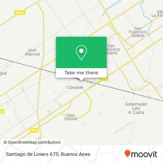 Mapa de Santiago de Liniers 670