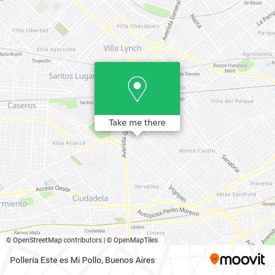 Pollería Este es Mi Pollo map